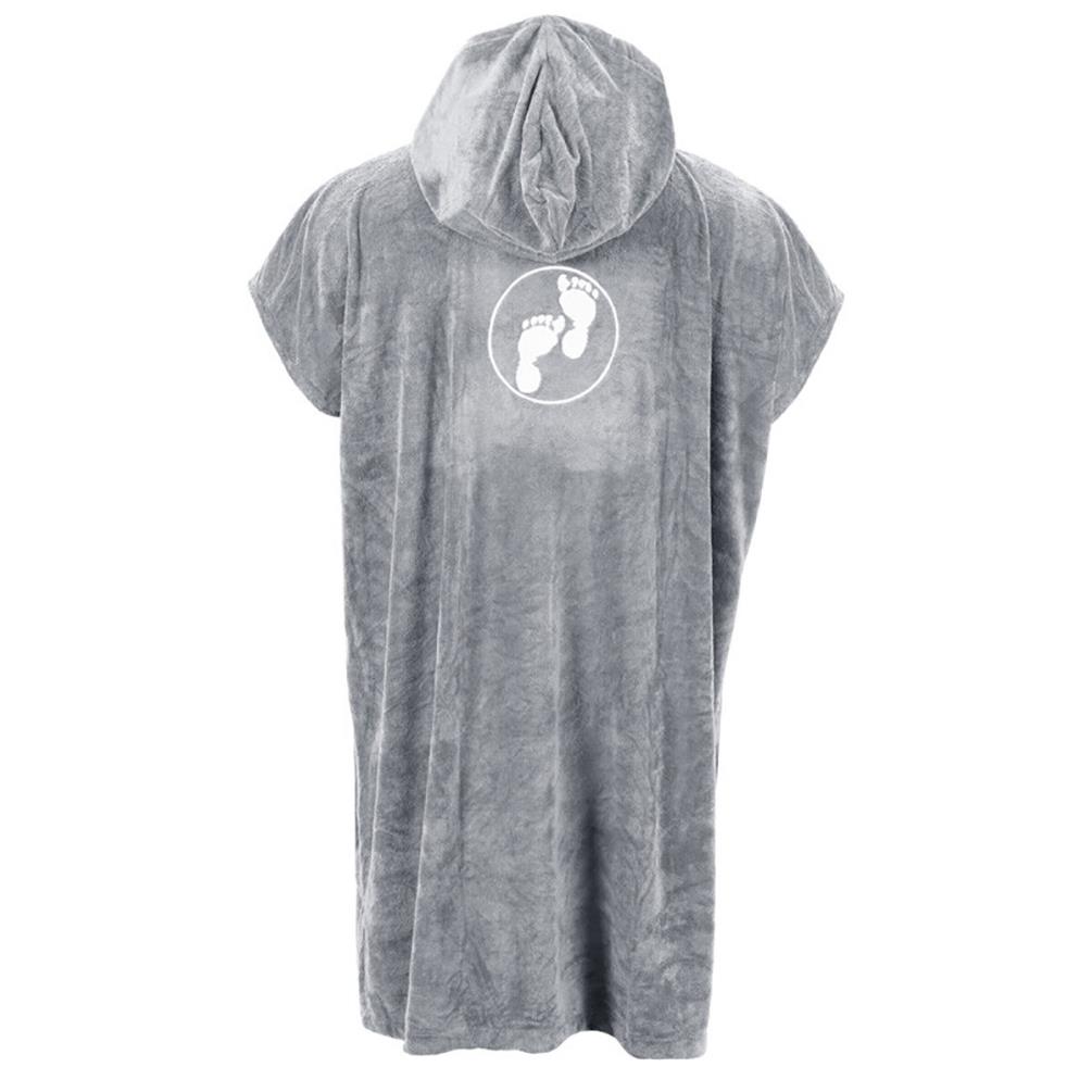 Two Bare Feet Towelling Changing Robe - Grey Extra Image 1